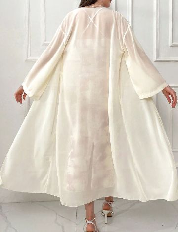 Set Cardigan si rochie SHEIN, crem/roz