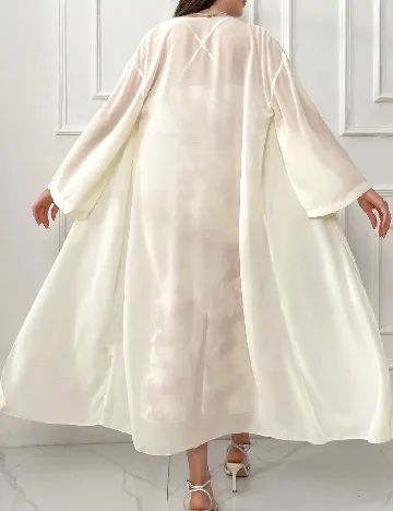 Set Cardigan si rochie SHEIN, crem/roz
