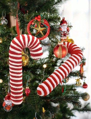 Accesoriu de Craciun 4 bucati SHEIN, rosu