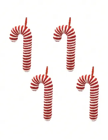 Accesoriu de Craciun 4 bucati SHEIN, rosu