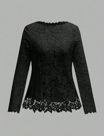 Bluza SHEIN CURVE, negru