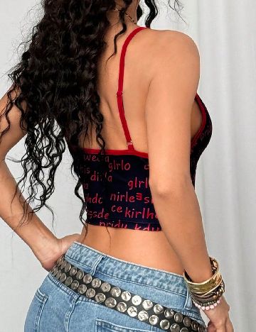 Top SHEIN, negru
