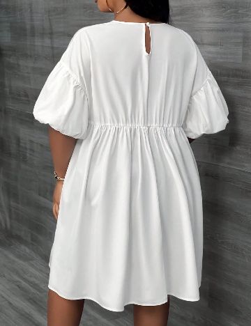 Rochie scurta SHEIN CURVE, alb