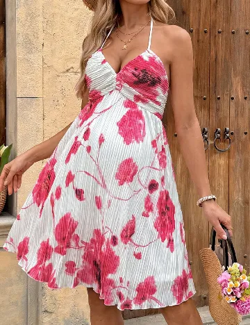 Rochie scurta SHEIN Maternity, floral print