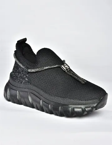 Adidasi Snicker, negru
