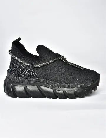Adidasi Snicker, negru