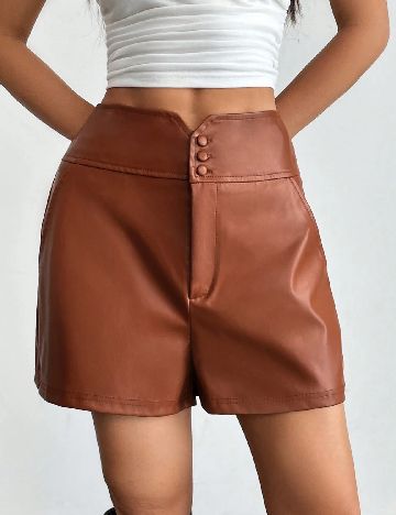Pantaloni scurti SHEIN, maro