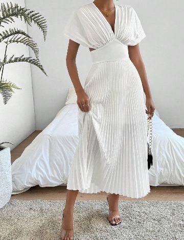 Rochie medie SHEIN, alb