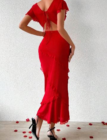 Rochie lunga SHEIN, rosu