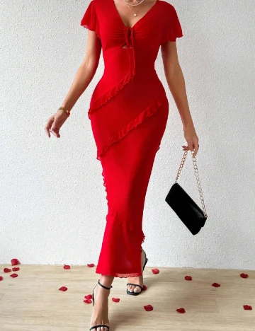 Rochie lunga SHEIN, rosu