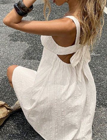Rochie scurta SHEIN, crem