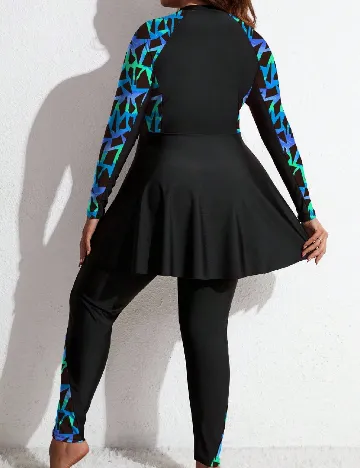 Compleu De Plaja SHEIN CURVE, negru