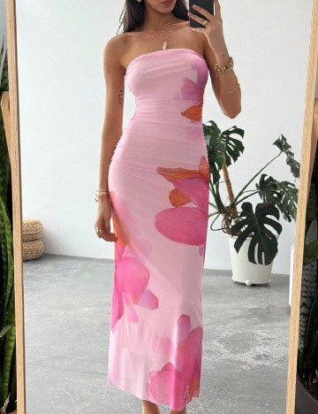 Rochie lunga SHEIN, roz