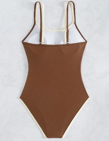 Costum de baie SHEIN, maro