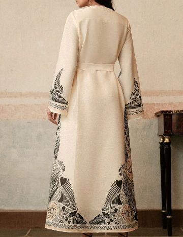 Rochie lunga Anewsta, crem