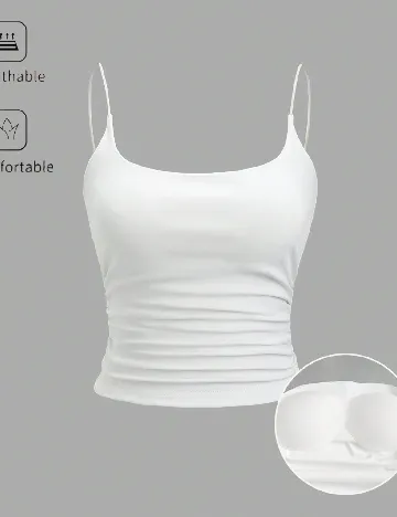Top SHEIN, alb