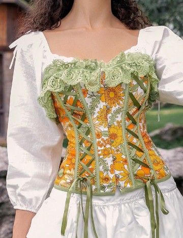 Corset SHEIN, floral print