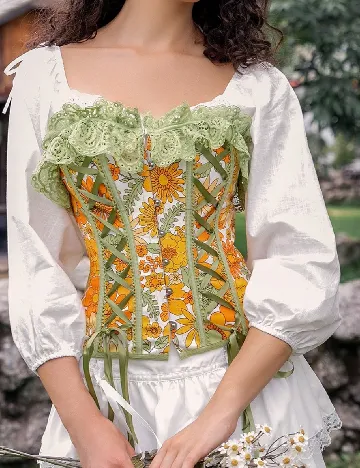 Corset SHEIN, floral print