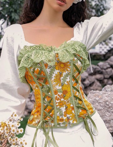 Corset SHEIN, floral print