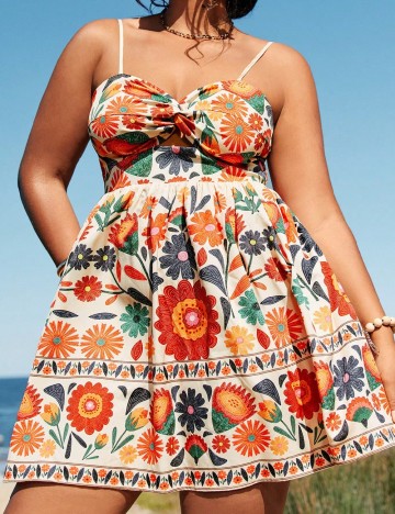 Rochie scurta SHEIN CURVE, mix culori