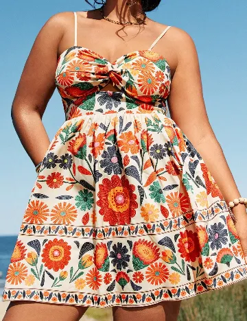 Rochie scurta SHEIN CURVE, mix culori