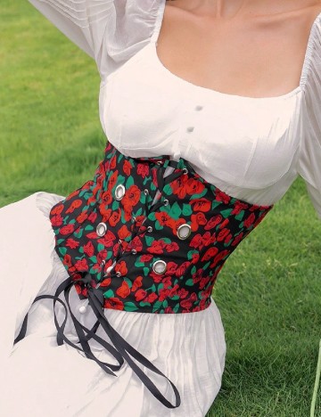 Corset SHEIN, floral print