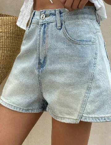 Pantaloni scurti SHEIN, albastru