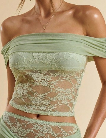 Top SHEIN, verde