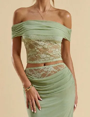 Top SHEIN, verde