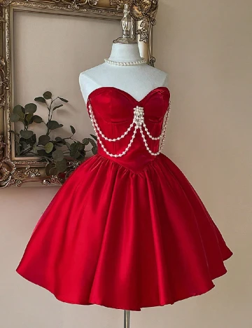 Rochie scurta SHEIN, rosu