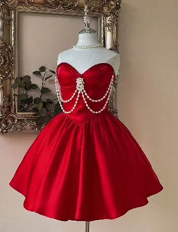 Rochie scurta SHEIN, rosu