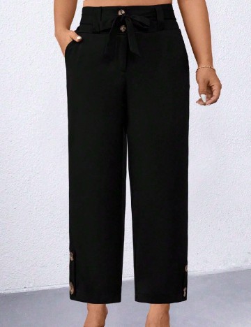 Pantaloni SHEIN CURVE, negru