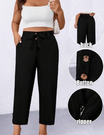 Pantaloni SHEIN CURVE, negru