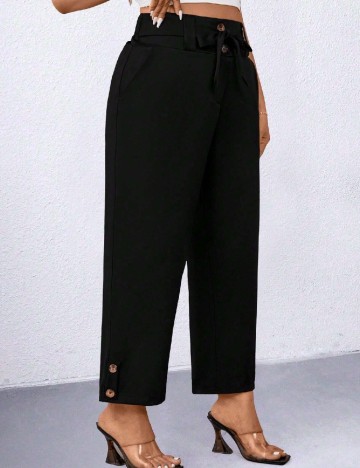 Pantaloni SHEIN CURVE, negru