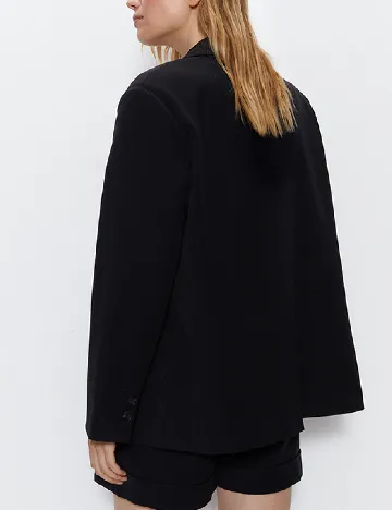 Sacou Oversize WAREHOUSE, negru