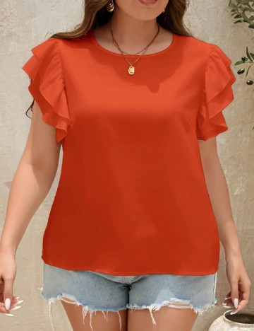Bluza SHEIN CURVE, portocaliu