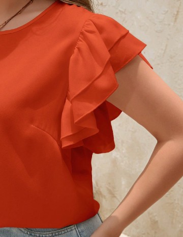 Bluza SHEIN CURVE, portocaliu