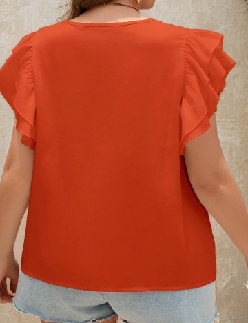 Bluza SHEIN CURVE, portocaliu