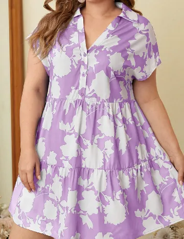 Rochie scurta SHEIN CURVE, mov