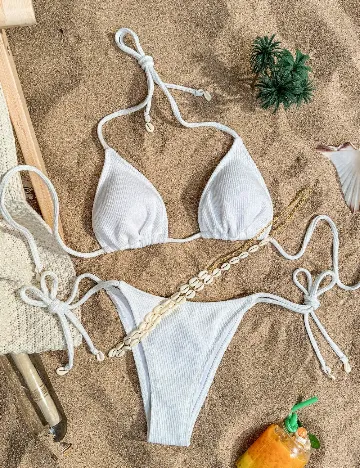 Costum de baie SHEIN, alb