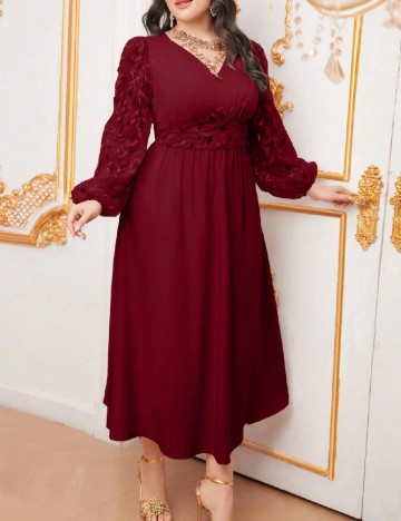 Rochie medie SHEIN CURVE, rosu