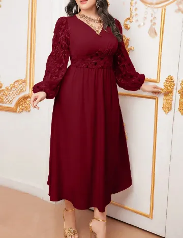 Rochie medie SHEIN CURVE, rosu