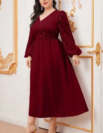 Rochie medie SHEIN CURVE, rosu