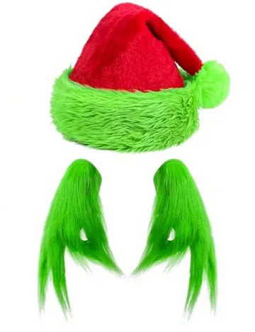 Accesoriu de Craciun SHEIN, verde/rosu