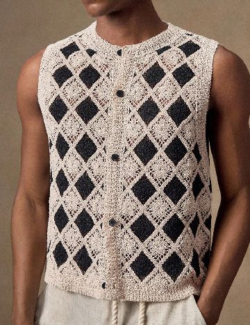 Vesta SHEIN, crem/negru