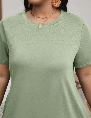 Rochie scurta SHEIN CURVE, verde