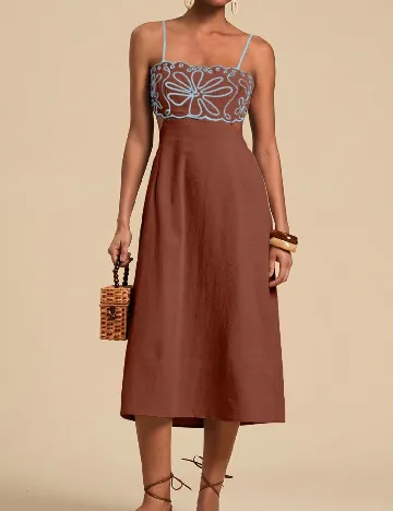 Rochie lunga SHEIN, maro