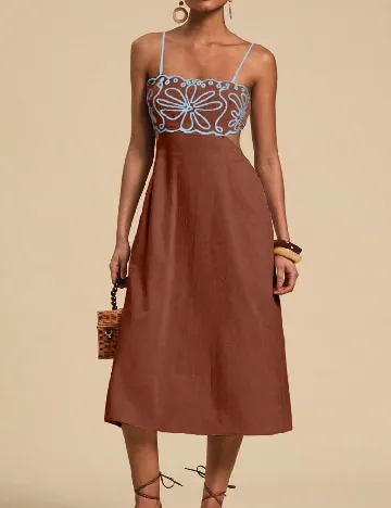 Rochie lunga SHEIN, maro