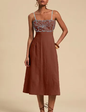 Rochie lunga SHEIN, maro