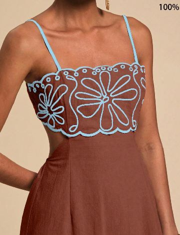 Rochie lunga SHEIN, maro